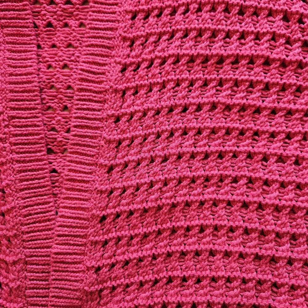 Boden Cropped Knit Cardigan Cherry Red - Picture 3 of 4